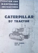 Manual De Taller Topadora Caterpillar D7