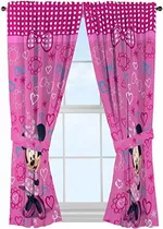 Los Paneles De Disney Minnie Ventana Mouse Cortinas Cortinas