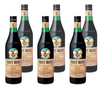 Fernet Branca 1 Litro Caja X6 Botellas 1000 Ml - Gobar®