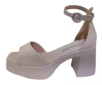 Sandalia Mujer Lady Stork Herley Taco 9 Cm Tiras Moda 