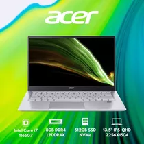 Acer Swift 3 13.5  Qhd Core I7 8gb 512gb - Inteldeals