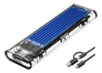 Case Ssd M2 Adaptador Sata Pci Nvme Nv2 Usb 3.1 Type-c 10gb