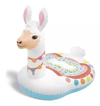 Flotador Salvavidas Llama Inflable Adulto Niño Alberca Intex Color Blanco