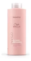 Shampoo Wella Professionals Invigo Blonde Recharge En Botella De 1000ml Por 1 Unidad