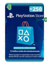 Gift Card Playstation Cartao Psn Br R$ 250 Reais