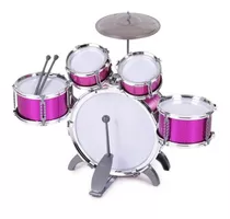 Bateria Musical Juguete Jazz Drum Niño 5 Tambores + Piso Mor