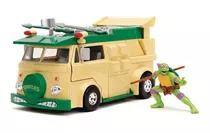Carro Tortugas Ninja, Jada 1/24, Donatello & Party Wagon, 
