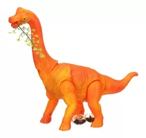 Dinossauro Braquiossauro Brinquedo Bota Ovo Projeta Luz Anda