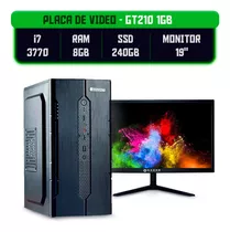 Computador I7 3770 + Ram 8gb Ssd 240gb Gt210 1gb Monitor 19