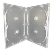 20 Estojo Caixa Capa Box Para 4 Dvd Pack Transparente