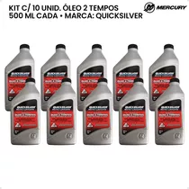 Óleo De Motor Quicksilver Mineral Tc-w3 2 Tempos Para Veículos Náuticos De 10 Unidades / 500ml