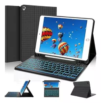  Funda Para iPad 10.2 9/8/7 Gen Con Teclado Inalambrico 