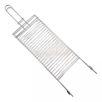 Parrilla Para Pescado Carne Achuras Camping Hogar 54x27 Cm