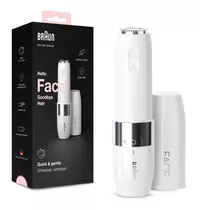 Depiladora Facial Eléctrica Braun Fs1000 Rasuradora Mini Color Blanco