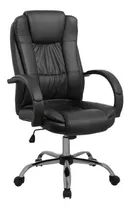 Silla De Escritorio Sillon Oficina Gerencial Negro Tapizado