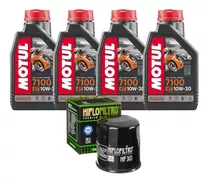 Kit Troca Óleo Motul+filtro Kawasaki Ninja Zx-6 600cc 90-01