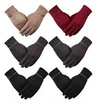 Dimore 6 Pares De Guantes De Invierno Para Mujer, Dedos Con