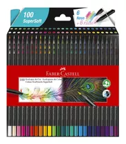 Set 100 Lápices Colores Faber Castell Ecolápices Supersoft