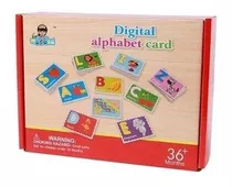 Cartas Educativas Digital Alphabet Card Abecedario Aprender 