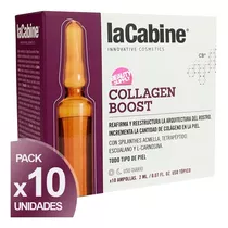 X10 Ampolla Lacabine Collagen Boost 2ml, Reafirma Momento De Aplicación Día/noche Tipo De Piel Todo Tipo De Piel