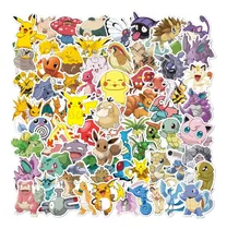 Adesivos Etiquetas Pokémon Para Crianças Pikachu 100 Pçs 