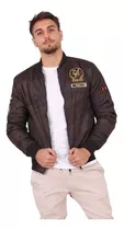 Campera Bomber Camuflada Con Parches Militar X3 Art 6087