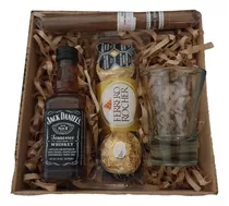 Regalos Originales Box Whisky Jack Daniels + Vaso Chocolate