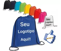 60 Mochilas, Sacochilas, 33x40 Em Tnt Personalizadas