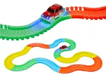  Pista Racing Track 360 Pcs De 5,5mtrs Colores Fluorescentes