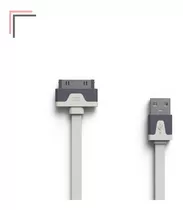 Cabo Flat Usb Dock 2 Metros Para iPhone 4, 4s