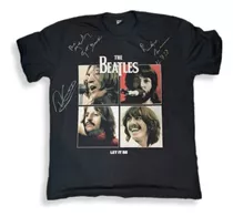 Paul Mccartney & Banda Camiseta Beatles Autografada 2023