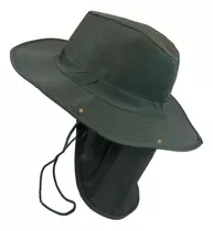 Sombrero Safari Proteccion Sol Cuello Solapa Pesca Deporte