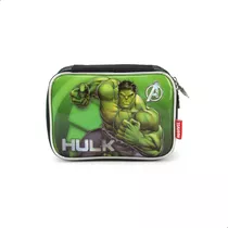 Estojo Escolar Masculino Do Hulk 100 Pens By Luxcel 39594 Cor Preto