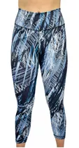 Calza Pescadora Sublimada Lycra Tiro Alto Mujer Deportiva