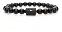 Pulsera Unisex De Piedras Onix Signo Zodiacal Aries