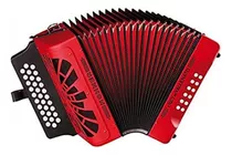 Hohner Acordeon Rey Vallenato 12 Bajos Rojo