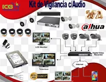 Sistema De Seguridad Dahua 4 Cámaras Hd 1080p 1tb Con Audio