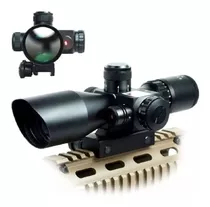 Mira Telescopica Rifle Caza Laser 2.5-10x40 Caza Red/gre