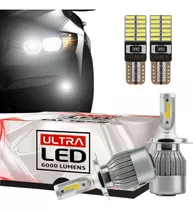 Par Ultra Led Carro Farol Ou Milha Taytech 6000lumens Xenon