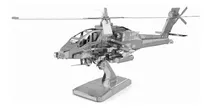 Mini Quebra Cabeça 3d Metálico Helicóptero Apache Metal