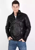 Campera Eco Cuero Hombre Chaqueta Moto Importada Buquingham 