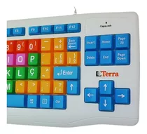 Teclado Ampliado S/ Colmeia - Baixa Visão - Com Letra  Ç