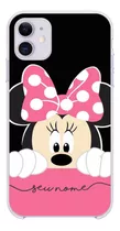 Capa Capinha Personalizada Com Nome Minnie Mouse