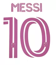 Tipografía. Número Visitante Inter De Miami 2023. Messi