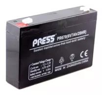 Bateria De Gel Recargable Marca Press De 6 Volts 7 Amper 