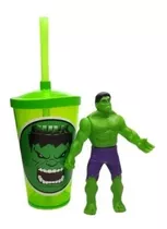Kit C/ Copo 500ml Do Hulk  + Boneco Super Oferta
