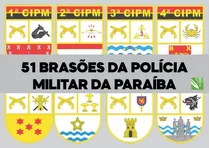 Brasões Da Polícia Militar Da Paraíba Vetor Em Coreldraw