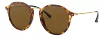 Anteojo De Sol Ray Ban Round Fleck Carey Rb2447