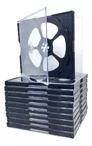 Caja Estuche Acrilica Importada Para 4 Cd/dvd Pack X 10