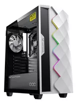 Chasis Gamer Atx Wattana Romvous Blanco Vidrio Templado + 2 Ventiladores